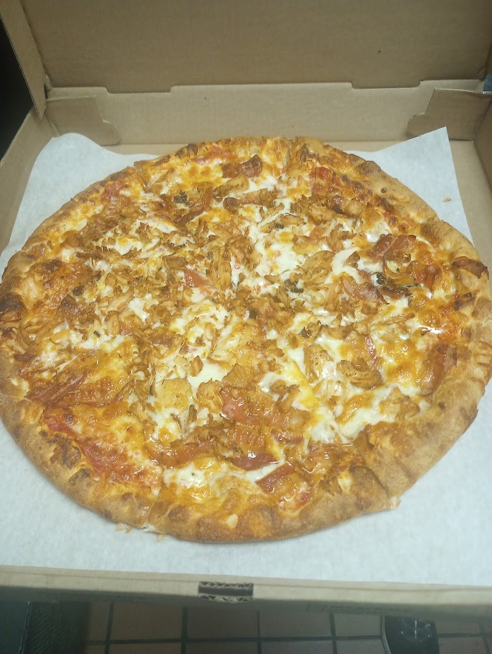 Tossed Chicken Bacon Ranch Pizza